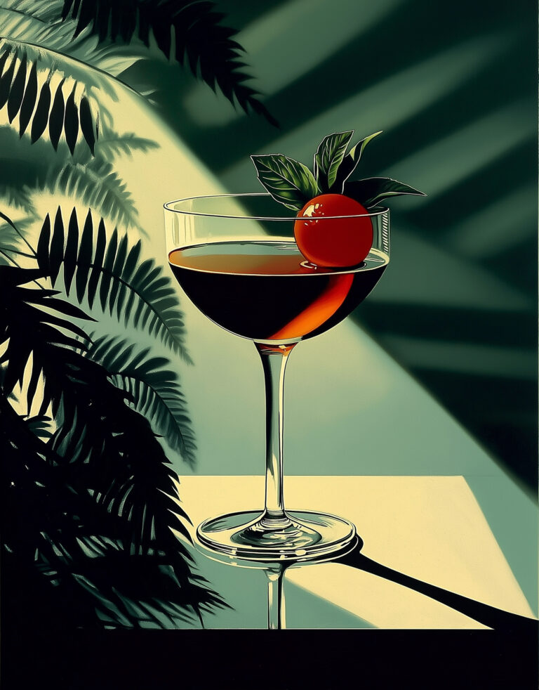 https://s.mj.run/ab2fyjZsLIE FIREBIRD Mugi Hokka Shochu, Lustau Rojo Vermouth, Basil Eau de Vie, Pedro Ximenez Sherry 19 n a coupe glass, cocktail poster, drink poster, cocktail posters, sea green and light blue, gradient background, George Ault, hard light with shadow, solarizing master, advertising art, art deco sensibilities, room for text at the bottom, 1920 advertising poster --chaos 100 --ar 45:58 --style raw --personalize 1ziyqku --stylize 1000 --weird 3000 --v 6.1 Job ID: a128eefb-ac07-4886-8f26-e04b16fe7f8f