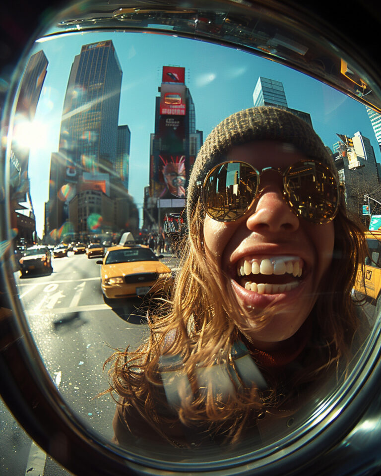 lash photography fisheye perspective of a big smile with gold grills in close detail, cars, zooming past, in the style of abstractions, figures in motion, contax ii, mysterious figures, notable sense of movement, spontaneous marks, shadowy drama --ar 4:5 --style raw --stylize 750 --v 6 Job ID: 498b4384-a107-4e40-9a49-c6082d04bbc7