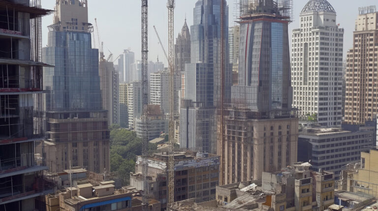 Crucifixion reimagined with everyday people--workers, commuters, locals--each bearing their own metaphorical crosses." General Shot: Description: A vast urban landscape, where high-rise buildings mimic the stark verticality of Roman crucifixes. The camera pans over the city, revealing figures--construction workers, office employees, street vendors--each positioned as if bound to the girders and lampposts that frame them. This shot is influenced by the surrealistic and haunting tableaus of Salvador Dalí, where the ordinary transforms into the extraordinary. --chaos 60 --ar 16:9 --style raw --stylize 700 --weird 1800 --v 6 Job ID: 9ff63d7c-2e95-4829-a292-905b986ba958