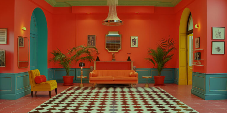 wes anderson cinematic frame, pedro almodovar style, colorful --ar 2:1 --v 6 Job ID: e881b01c-bfdf-4fe7-b017-a6638350e8a8